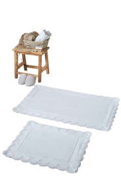İşlemeli 2'li Paspas Set 60*100