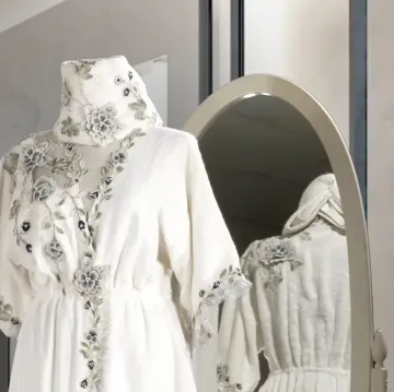 BALAYI BORNOZ TAKIMI KREM/LACİVERT