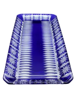 DİKDÖRTGEN SERVİSLİK LACİVERT