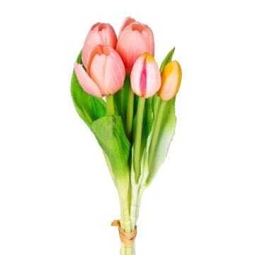 İTHAL ISLAK DOKULU LALE PEMBE 33 CM