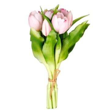 İTHAL ISLAK DOKULU LALE PEMBE 26 CM