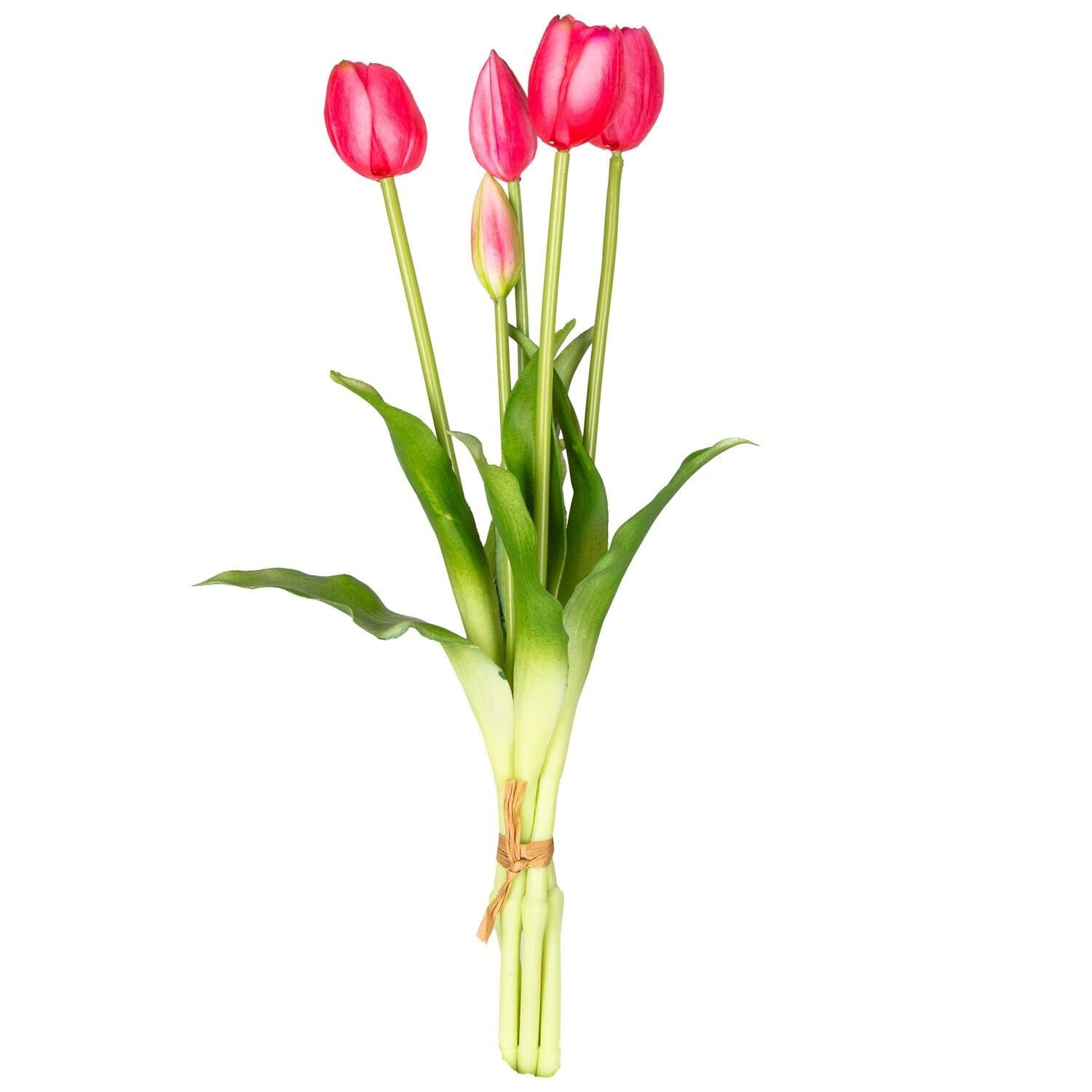 İTHAL ISLAK DOKULU LALE PEMBE 40 CM