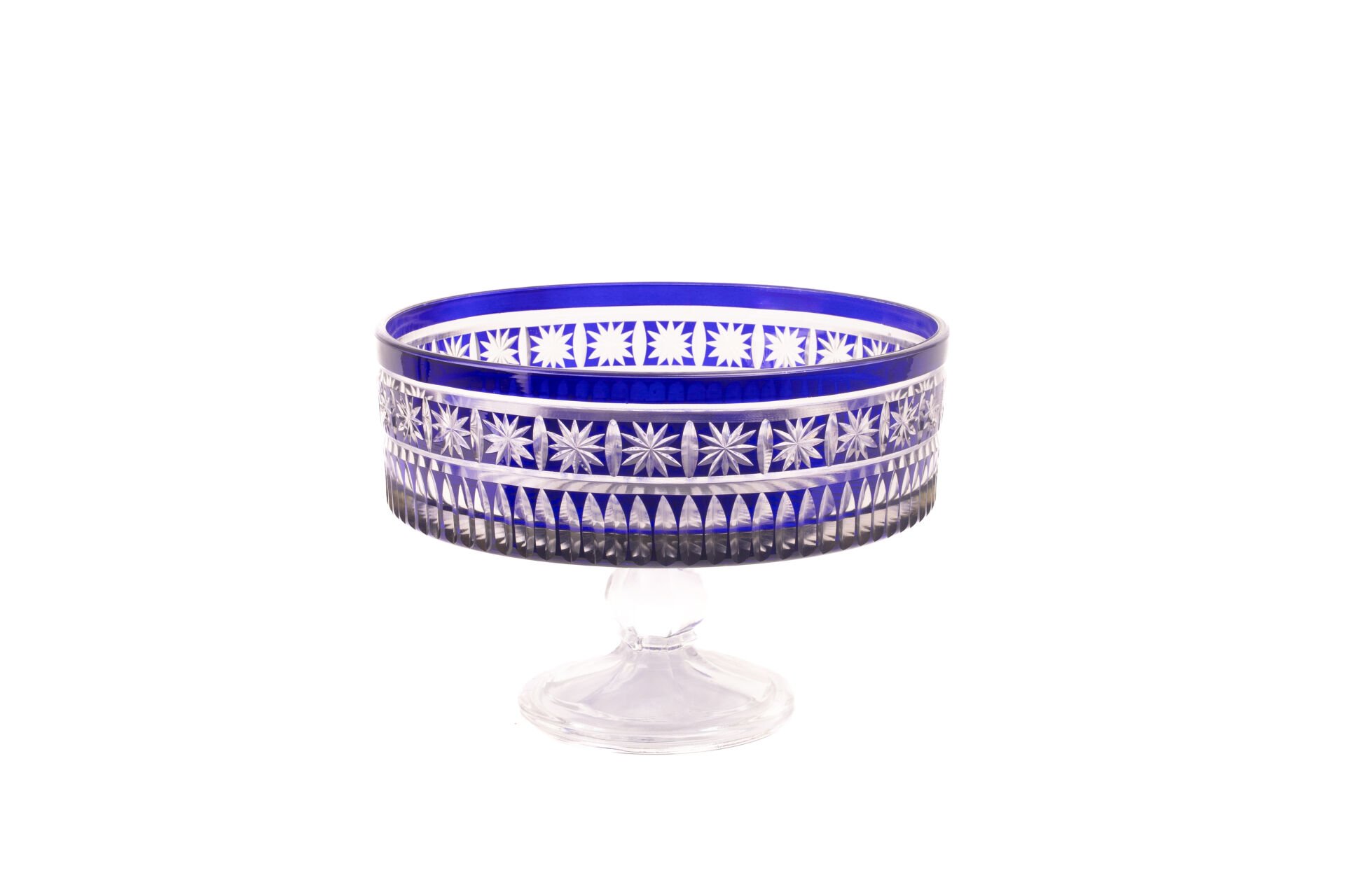 SANDRA KRİSTAL KESİM AYAKLI KASE 25 CM