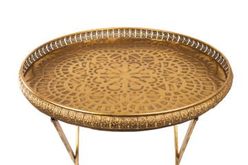 METAL TEPSILİ SEHPA  61*61*71CM