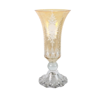 ITALIANI CRYSTAL AMBER VAZO