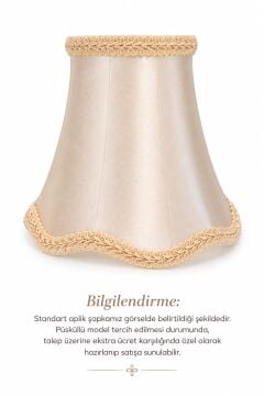 İKİ KOLLU PİRİNÇ APLİK (Parlak)
