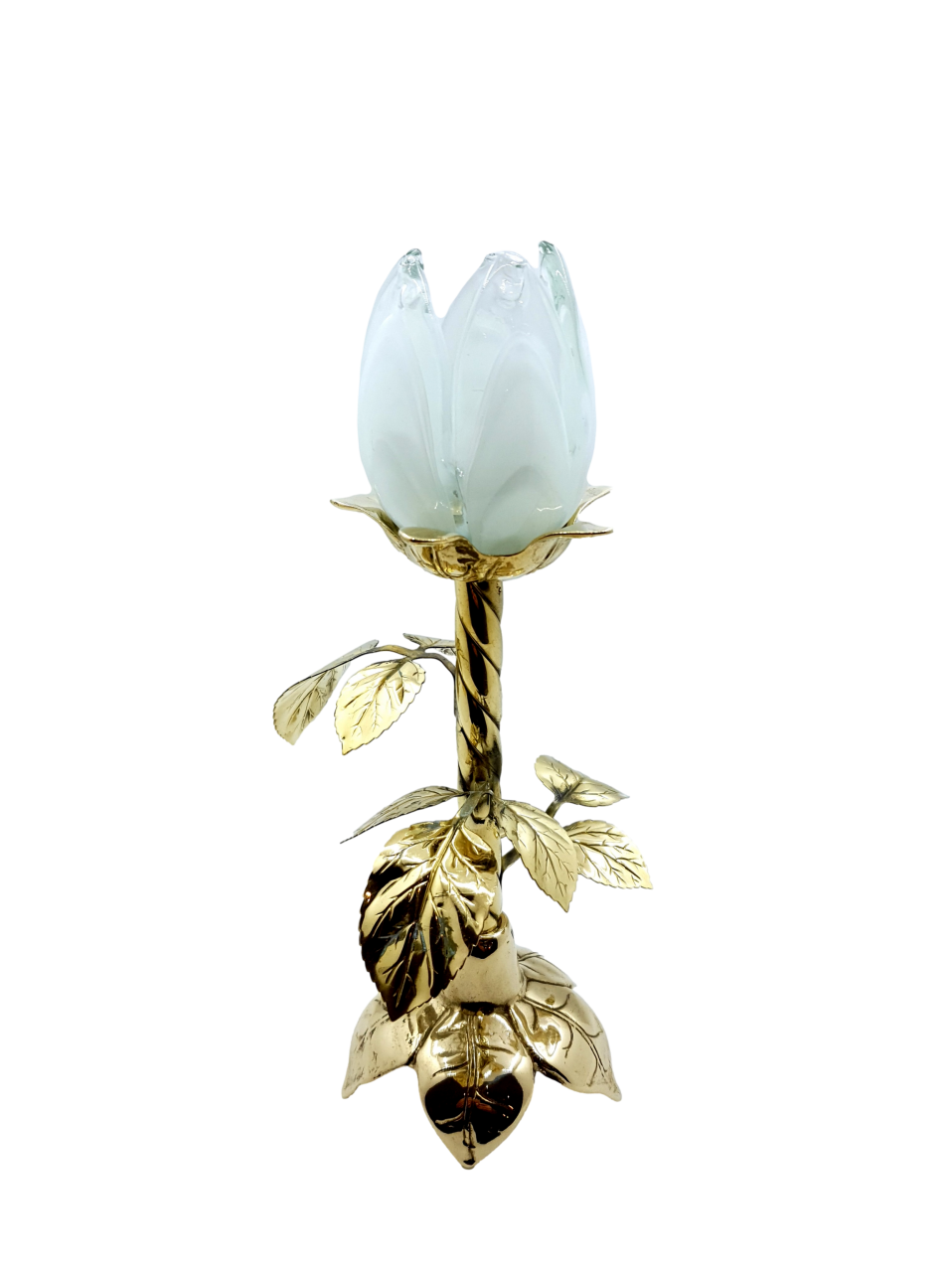 MURANO CAM PİRİNÇ LALE 24cm