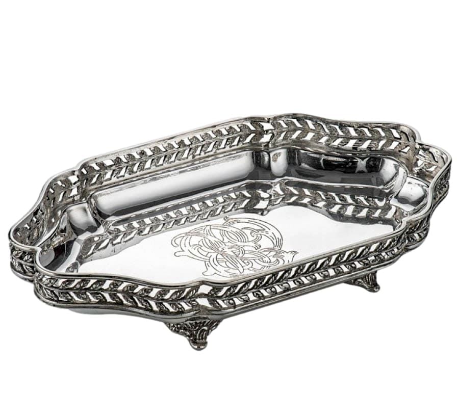 GÜMÜŞ KAPLAMA OVAL TEPSİ