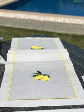 LİMON TEMALI RUNNER 150cm