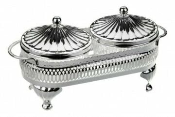 2'Lİ YUVARLAK KAPAKLI SUNUMLUK